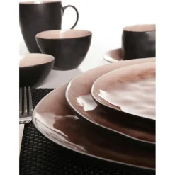 New Cosy & Trendy 6 Assiettes à dessert Laguna roses - D.20 cm