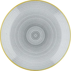 Bjorn 6 Assiettes à dessert Pattern Eclipse gris anthracite - D.21 cm