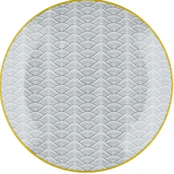 Bjorn 6 Assiettes à dessert Pattern Eclipse gris anthracite - D.21 cm