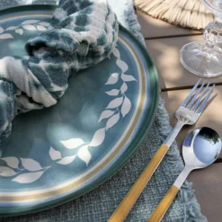 Novastyl 6 Assiettes À DessertCapria 21Cm En FaienceVert