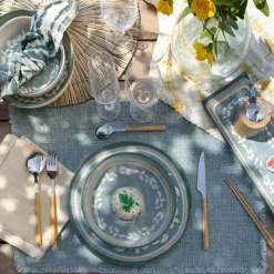 Novastyl 6 Assiettes À DessertCapria 21Cm En FaienceVert