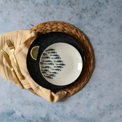 Best Novastyl 6 Assiettes À DessertPescare 20Cm EnPorcelaine Blanche