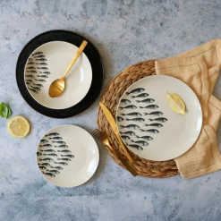 Best Novastyl 6 Assiettes À DessertPescare 20Cm EnPorcelaine Blanche