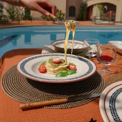 Novastyl 6 Assiettes À PâtesAmatxi 28Cm En FaienceBlanc