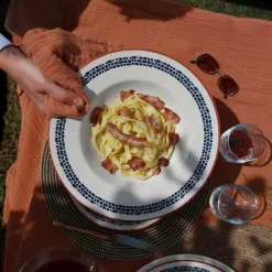 Novastyl 6 Assiettes À PâtesAmatxi 28Cm En FaienceBlanc