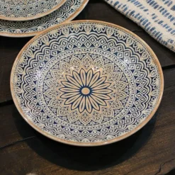 Novastyl 6 Assiettes CalottesByzance 21Cm EnPorcelaine