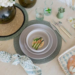 Novastyl 6 Assiettes CoupesArita 15Cm En Grès Gris