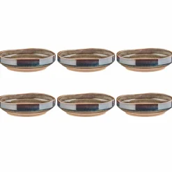 Outlet Bjorn 6 Assiettes Creuses Genesis marron volcanique - 100 cl