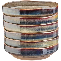 Outlet Bjorn 6 Assiettes Creuses Genesis marron volcanique - 100 cl