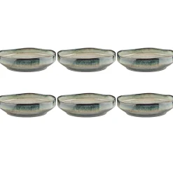 Bjorn 6 Assiettes Creuses Genesis bleu/gris/kaki - 100 cl