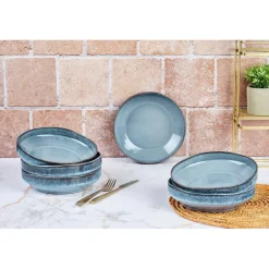 Bjorn 6 Assiettes Creuses Genesis bleues - 100 cl