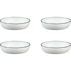 Bjorn 4 Assiettes creuses Pure blanc neige - 100 cL