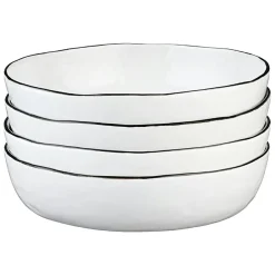 Bjorn 4 Assiettes creuses Pure blanc neige - 100 cL