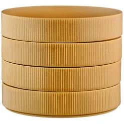 Discount Bjorn 4 Assiettes Creuses Scandi jaune ocre - 100 cl