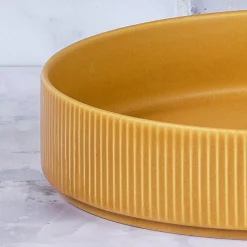 Discount Bjorn 4 Assiettes Creuses Scandi jaune ocre - 100 cl