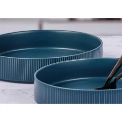 Bjorn 4 Assiettes Creuses Scandi bleu marine - 100 cl
