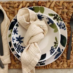 Novastyl 6 Assiettes CreusesBleuet 20.5Cm En Grès