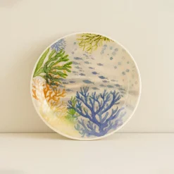 Novastyl 6 Assiettes CreusesCorfou 20.5Cm En GrèsBleu