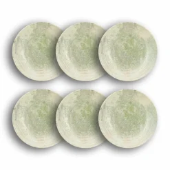 Novastyl 6 Assiettes CreusesNature 23Cm EnPorcelaine