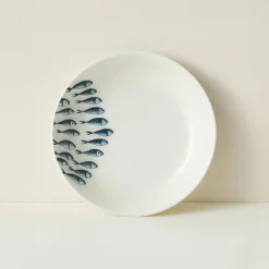 Best Novastyl 6 Assiettes CreusesPescare 20Cm EnPorcelaine Blanche