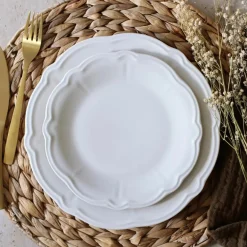 Discount Novastyl 6 Assiettes DessertsCharlotte 20Cm En GrèsBlanc