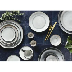 Online Bjorn 6 Assiettes en Grès Iris blanc/ivoire - D.16 cm