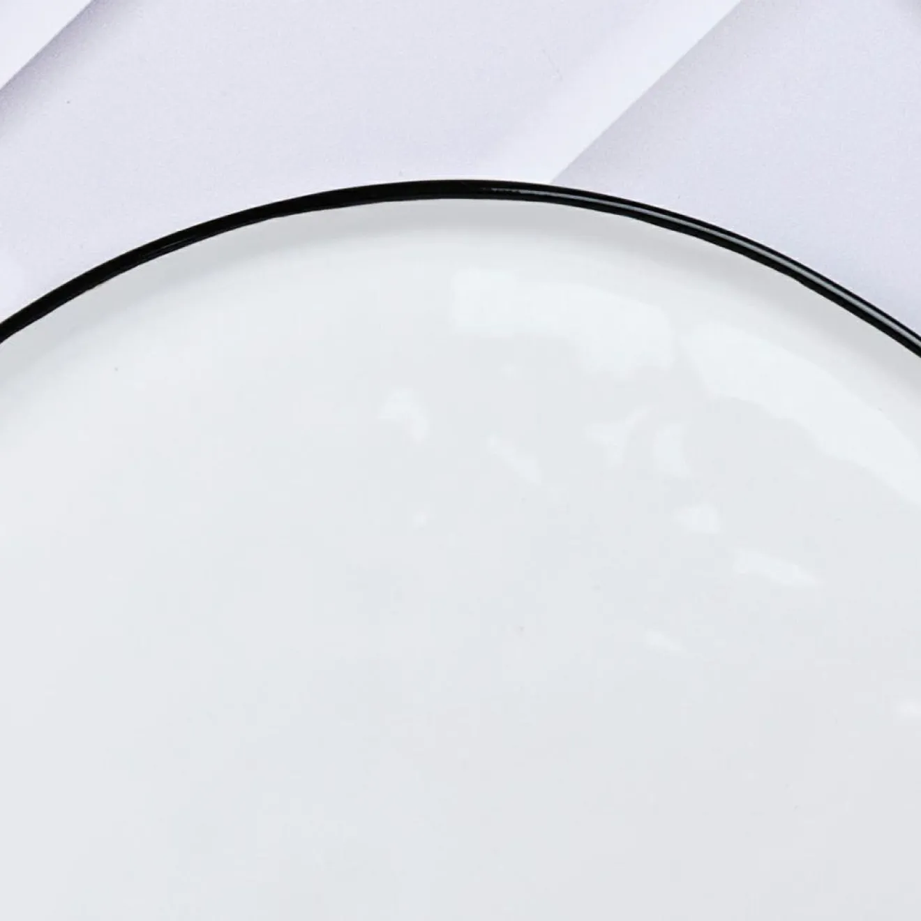 Clearance Bjorn 4 Assiettes en Grès Napoli blanc neige - D.27 cm