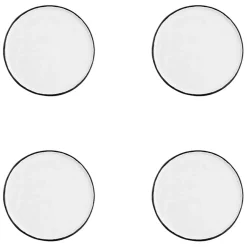 New Bjorn 4 Assiettes en Grès Pure blanc neige - D.16 cm