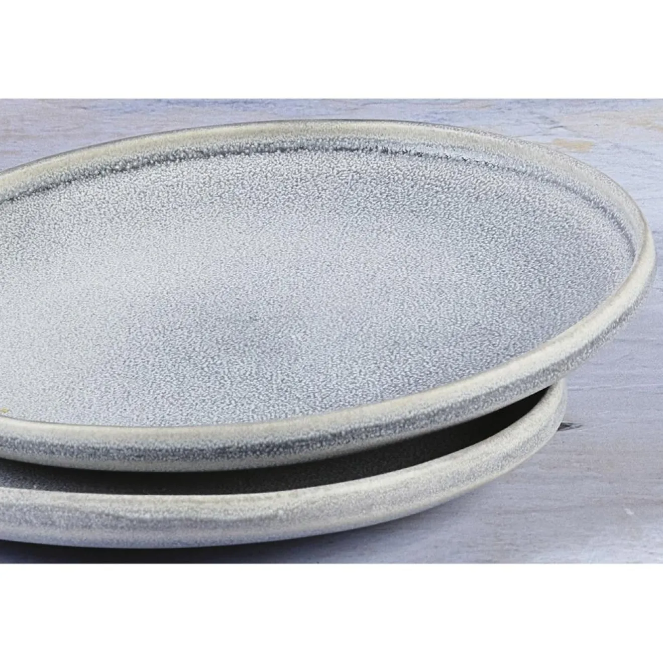 Discount Bjorn 6 Assiettes en Grès Stone gris clair - D.19 cm
