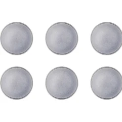 Discount Bjorn 6 Assiettes en Grès Stone gris clair - D.19 cm