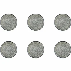 Bjorn 6 Assiettes en Grès Zen gris/bleu - D.17 cm