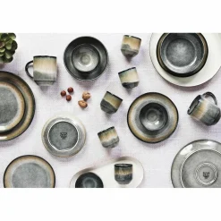 Bjorn 6 Assiettes Genesis bleu/gris kaki - D.27 cm