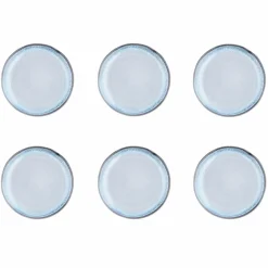 Sale Bjorn 6 Assiettes Genesis bleues - D.20.5 cm