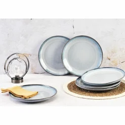 Bjorn 6 Assiettes Genesis bleues - D.27 cm