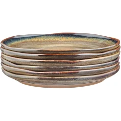 Outlet Bjorn 6 Assiettes Genesis marron volcanique - D.27 cm