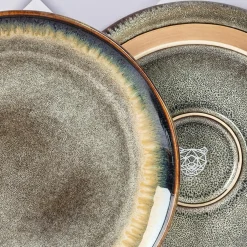 Outlet Bjorn 6 Assiettes Genesis marron volcanique - D.27 cm