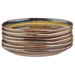 Bjorn 6 Assiettes Genesis marron volcanique - D.16 cm