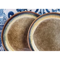 Bjorn 6 Assiettes Genesis marron volcanique - D.16 cm