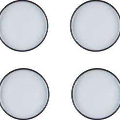 New Bjorn 4 Assiettes Gourmet granité/noir onyx - D.21,5 cm