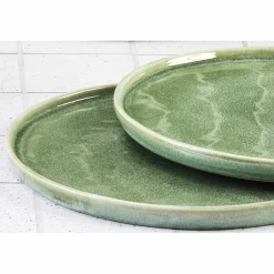 Bjorn 6 Assiettes Magma vertes - D.27 cm
