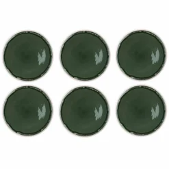 Discount Bjorn 6 Assiettes Oxygen gris/vert bouteille/beige - D.27 cm
