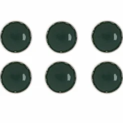 Bjorn 6 Assiettes Oxygen gris/vert bouteille/beige - D.21.5 cm
