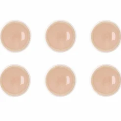 Clearance Bjorn 6 Assiettes Oxygen rose poudre/beige - D.21.5 cm