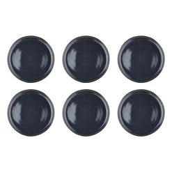 Bjorn 6 Assiettes plates en Grès Iris bleu foncé - D.26 cm