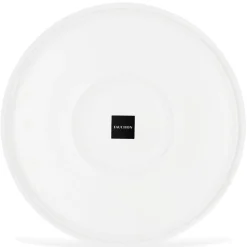 Fauchon 6 Assiettes plates en Porcelaine Bistrot blanches - D.27.5 cm