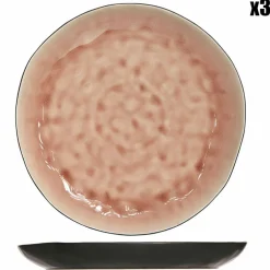 Outlet Cosy & Trendy 3 Assiettes plates Laguna roses - D.26.5 cm