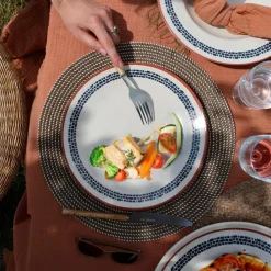 Novastyl 6 Assiettes PlatesAmatxi 25Cm En FaienceBlanc