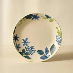 Outlet Novastyl 6 Assiettes PlatesBleuet 26Cm En Grès