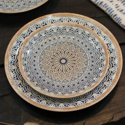 Novastyl 6 Assiettes PlatesByzance 27Cm EnPorcelaine