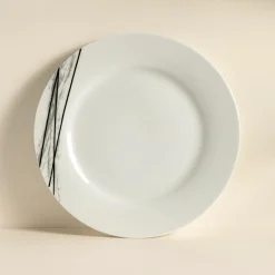 Novastyl 6 Assiettes PlatesCarbone 27Cm EnPorcelaine Blanc